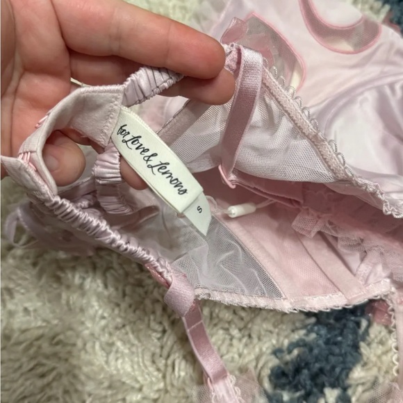 For Love and Lemons Valentines Pink Heart Bustier NWT Size Small - Picture 6 of 6